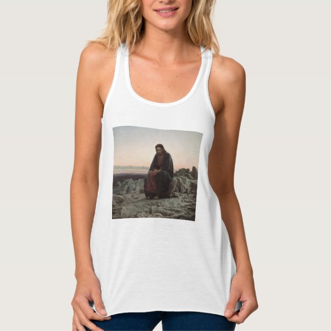 Regata Cristo na Natureza Selvagem (por Ivan Kramskoi) (Frente)