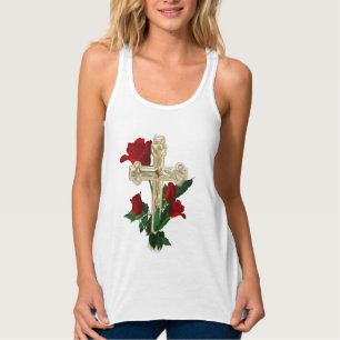 Regata Cruz de T-shirts cristãs