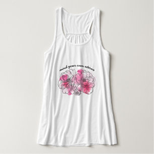 Regata cuide do seu próprio útero (flores rosa)