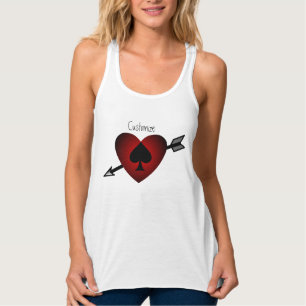 Regata Cupido Coração Preto Espada Preta Thunder_Cove T