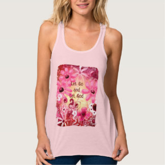 Regata Deixe Deus Floral Rosa Vermelho