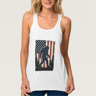Regata Desenho Vetorial Floresta da Bandeira Americana Bi