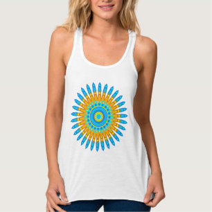 Regata Design- 68567, de cor azul geométrica