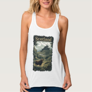 Regata Design da Escócia: Highland Cow, Castle e Scenery