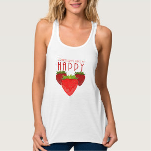 Regata Design de Citação de Morango Fofo   Fruta Kawaii