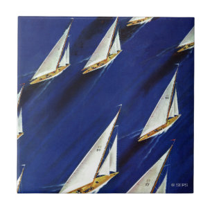 Regata do veleiro pela solda do esqui