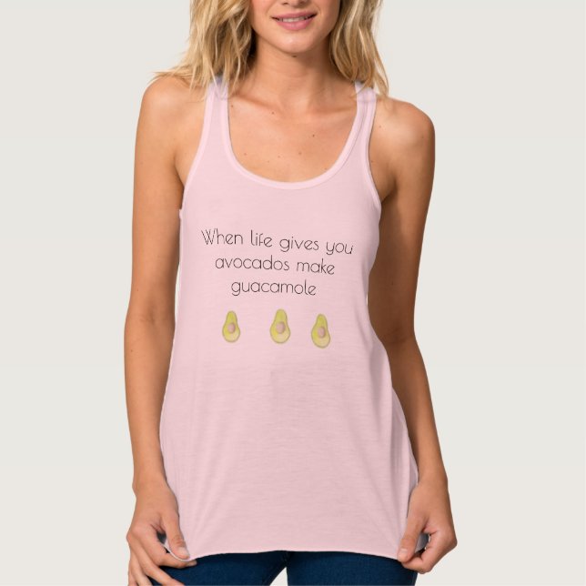 Regata Engraçado Vegan Quando A Vida Te Dá O Tanque De Av (Frente)