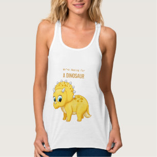 Regata Estamos esperando um anúncio de um bebê dinossau