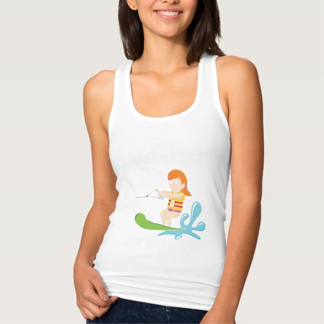 Regata Eu Waterski Como Uma Menina Engraçada (Frente)