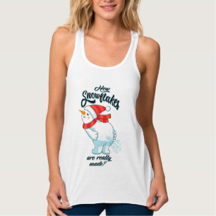 Regata Fazendo Snowman Fartar Como Os Flocos De Neve São