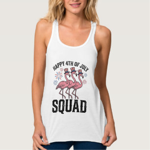 Regata Feliz 4 de Julho Flamingo Squad Vector Design_1