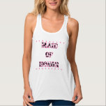Regata Festa de solteira da madrinha de casamento Disco C<br><div class="desc">Comemore em estilo com este topo gráfico que é perfeito para festas de solteira temidas de vaqueira discográfica. Ele apresenta as palavras MADRINHA DE CASAMENTO soletradas em letras estampadas de preto e branco,  com sotaques de estrelas cor-de-rosa.</div>