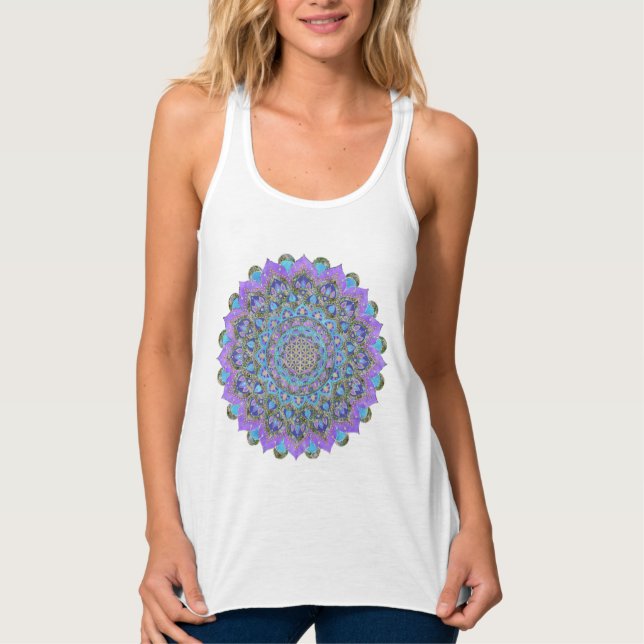 Regata Flor Da Vida - Estilo De Mandala Índia 2 (Frente)