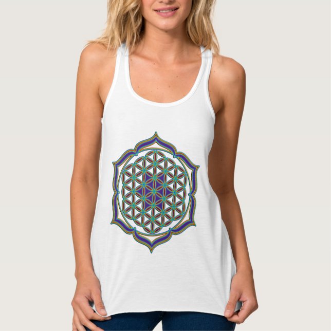 Regata Flor De Vida / Blume des Lebens - Lotus Contour (Frente)