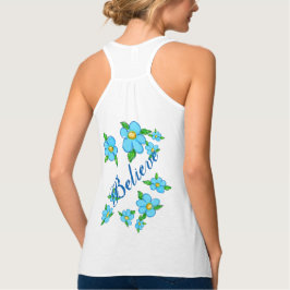 Regata Floral de Verão Fluido para Mulheres