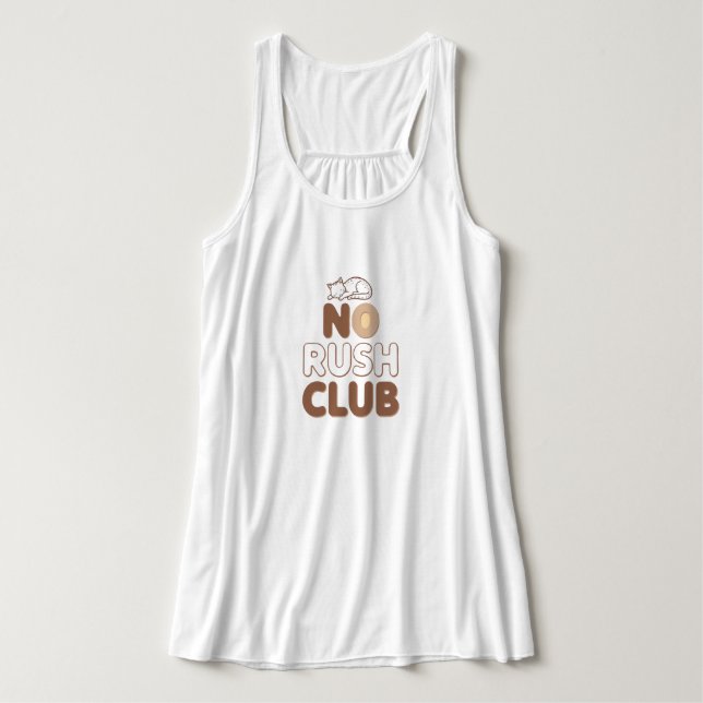 Regata Funny "No Rush Club" with Sleeping Animal (Frente do Design)
