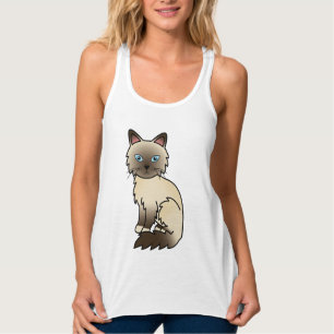 Regata Gato de desenho animado fofo da raça Birman / Ragd