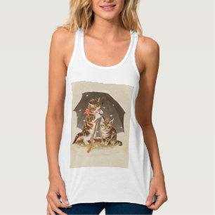 Regata Gato gatinho gatinho antigo vintage bonito fofo