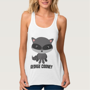 Regata GEORGE COONEY RACCOON T-Shirts Engraçadas