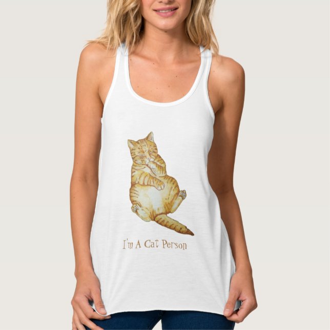 Regata ginger cat dormindo gatinho bonitinho com slogan d (Frente)