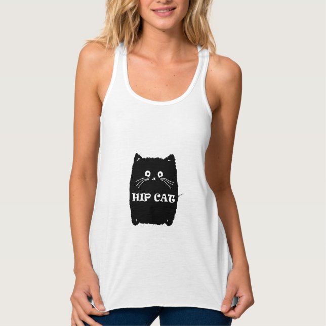 Regata HIP BLACK CAT | DESIGN de amante CATS (Frente)