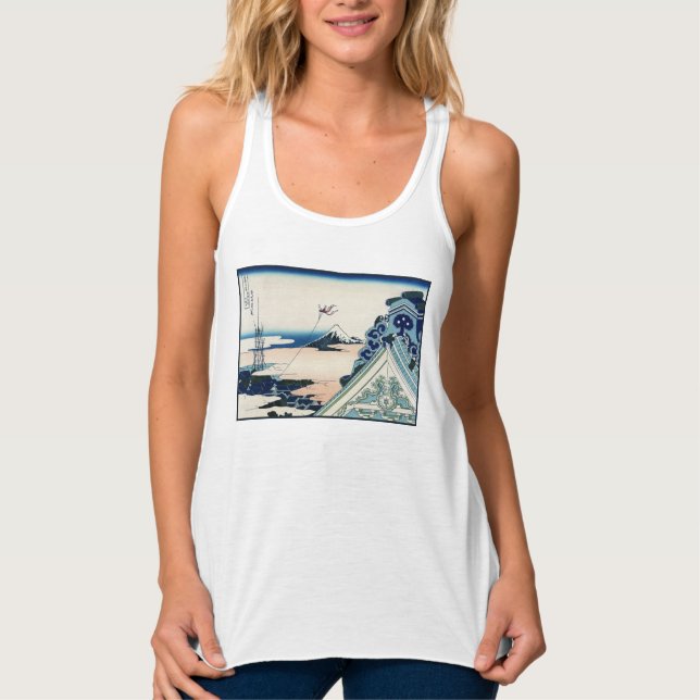 Regata Honganji Temple Vista do Monte Fuji - Corte Japonê (Frente)