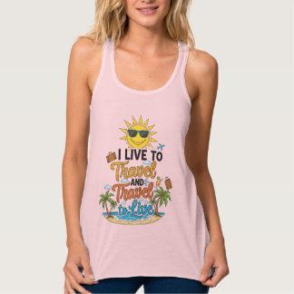 Regata I Live to Travel & Travel to Live Tee