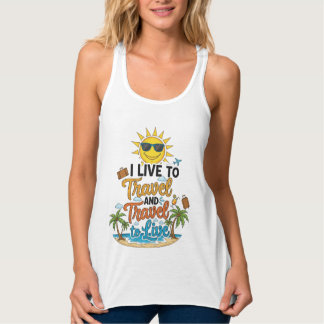 Regata I Live to Travel & Travel to Live Tee