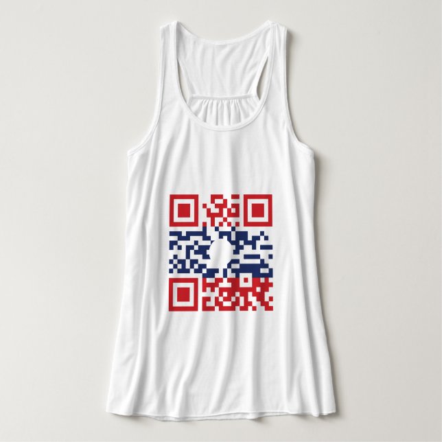Regata I Love Laos (Khoy Huk Lao) Flag QR Code | Lao Geek (Frente do Design)