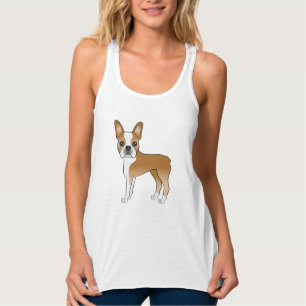 Regata Ilustração de Cachorro De Boston E White