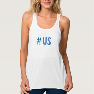 Regata Impressão do aqua do tanque de HASHTAG#US todas a