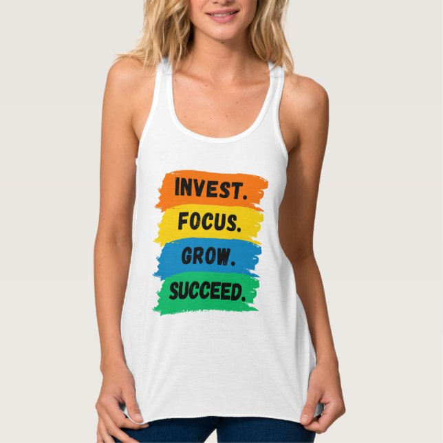 Regata Invest, Foco, Crescer, Slogan motivacional bem-suc (Frente)