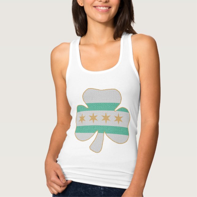 Regata Irish Shamrock Chicago Flag (Frente)