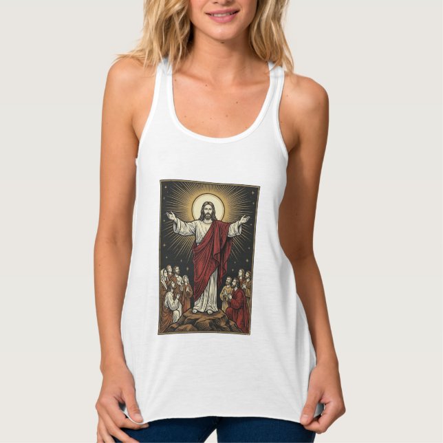 Regata Jesus Antigo Glória Radiante Gravação Cristã De (Frente)