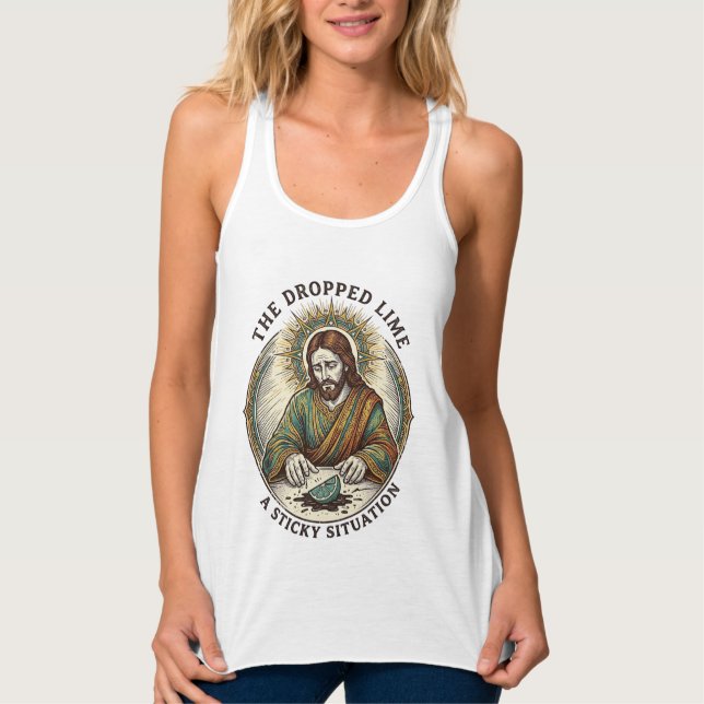 Regata Jesus Derrubou Limão Sujo Chão Tequila Festa (Frente)