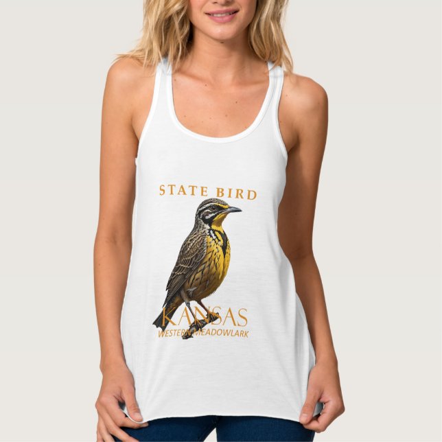 Regata Kansas Territory Bird The Western Meadowlark (Frente)