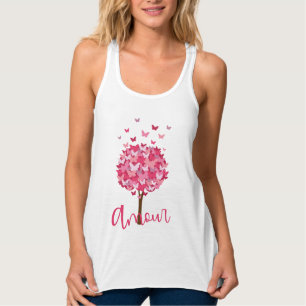 Regata Linda árvore borboleta Amour Tree Love Tree T