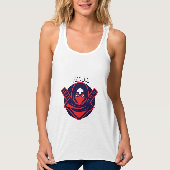 Regata Logotipo Ninja – Emblema de Guerreiro Ousado (Frente)