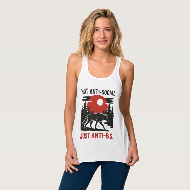 Regata Lone Wolf Code – Not Anti-Social, Just Anti-B.S. (Frente Completa)