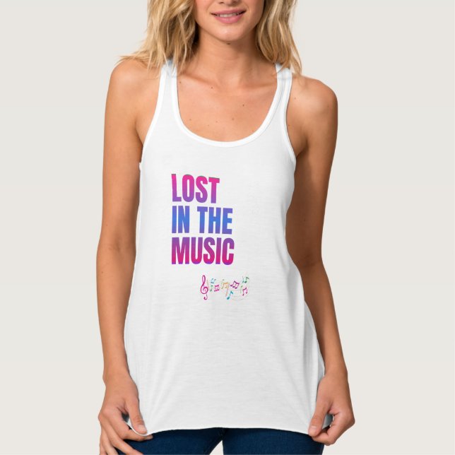 Regata Lost in the Music white tanktop women (Frente)