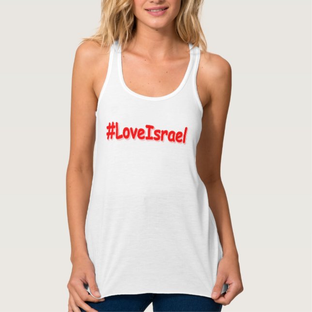 Regata "#LoveIsrael" Design bonito. Comprar Agora (Frente)