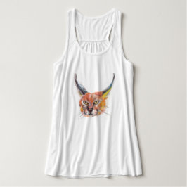Regata Lynxs desenhando Bella Tank das Mulheres