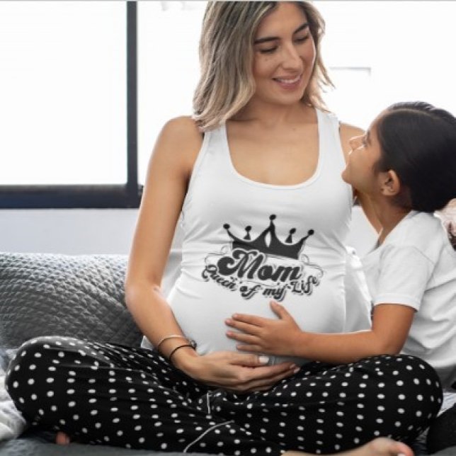 Regata MÃE Rainha da minha vida mulheres brancas (Criador carregado)