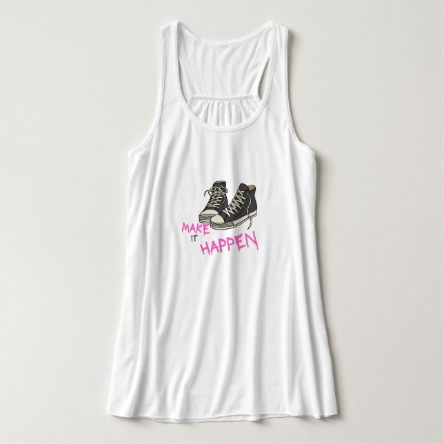 Regata Make It Happen – Motivational Quote Design (Frente do Design)