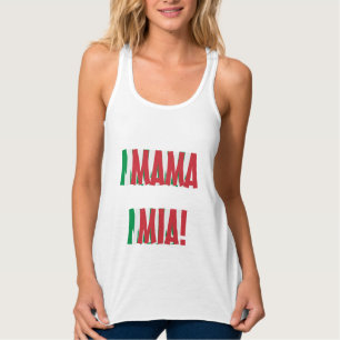 Regata Mama Mia Italiano Bandeira Cor Italia Tricolore