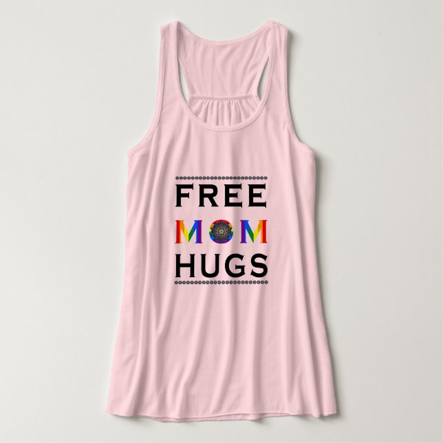 Regata Mandala Rainbow Free Mãe Hugs (Frente do Design)