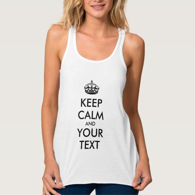 Regata MANTENHA O CALM Personalizado e o TEXTO (Frente)