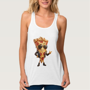 Regata Mascote de Fatia de Pizza Legal com Jaqueta de Cou