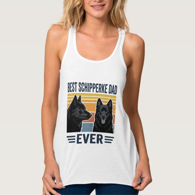 Regata Melhor Pai Schipperke de Todos os Tempos Design Ve (Frente)