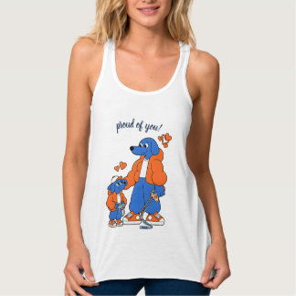 Regata Melhores Amigos: Duo Pai e Filho Blue Dog (Laranja